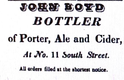 1833 Boyd Advertisement