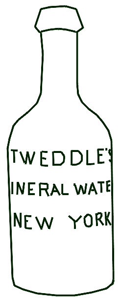 Tweddle Patent Mineral Water Bottle circ: 1844