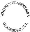 WHITNEY GLASS WORKS GLASSBORO, N. J.