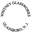 Manufacturer Id = 50025 WHITNEY GLASS WORKS GLASSBORO, N. J.