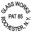 Manufacturer Id = 54062 GLASS WORKS PAT 85 ROCHESTER, N. Y.