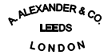 A. Alexander & Co. Leeds London