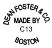 Manufacturer Id = 54612 DEAN FOSTER & CO. MADE BY C13 BOSTON