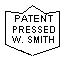 Manufacturer Id = 54872 PATENT PRESSED W. SMITH