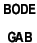 BODE G A B