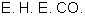 Manufacturer Id = 55953 E. H. E. CO.