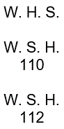 Manufacturer Id = 59223 W. H. S.