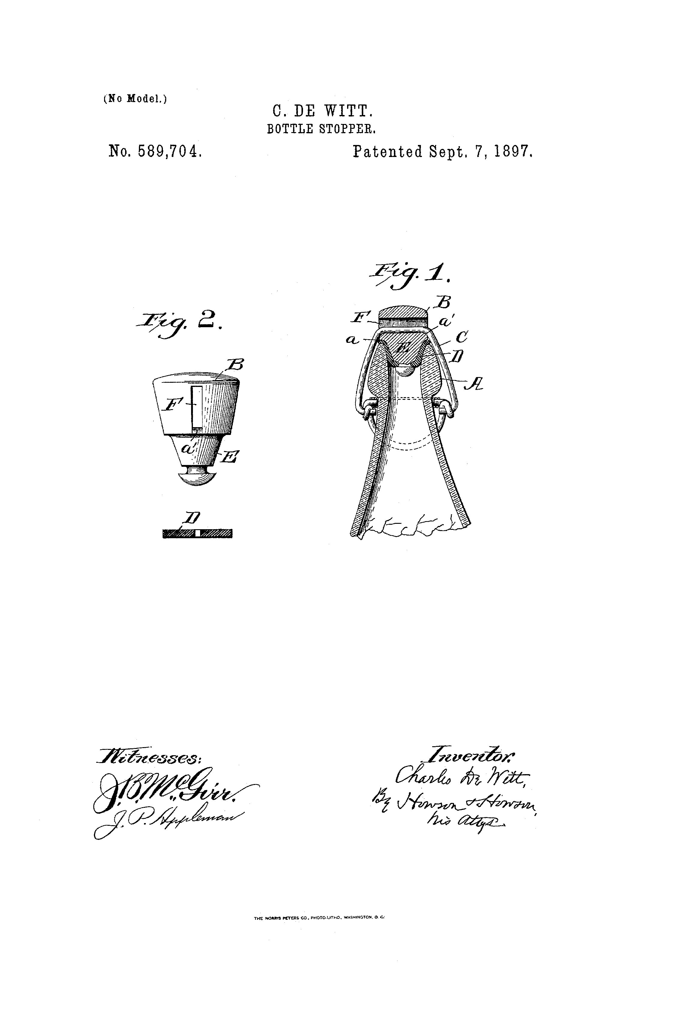 Patent 589,704